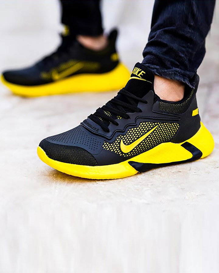 کفش مردانه nike مدل adrian مشکی زرد