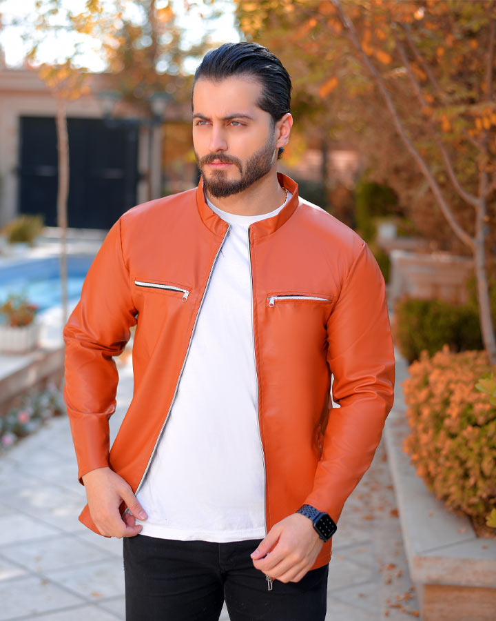 کاپشن مردانه مدل Patner عسلی کد 6137