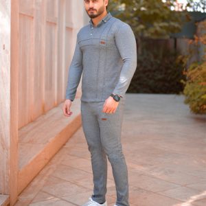 ست بلوز شلوار مردانه مدل kenet زغالی کد 6130