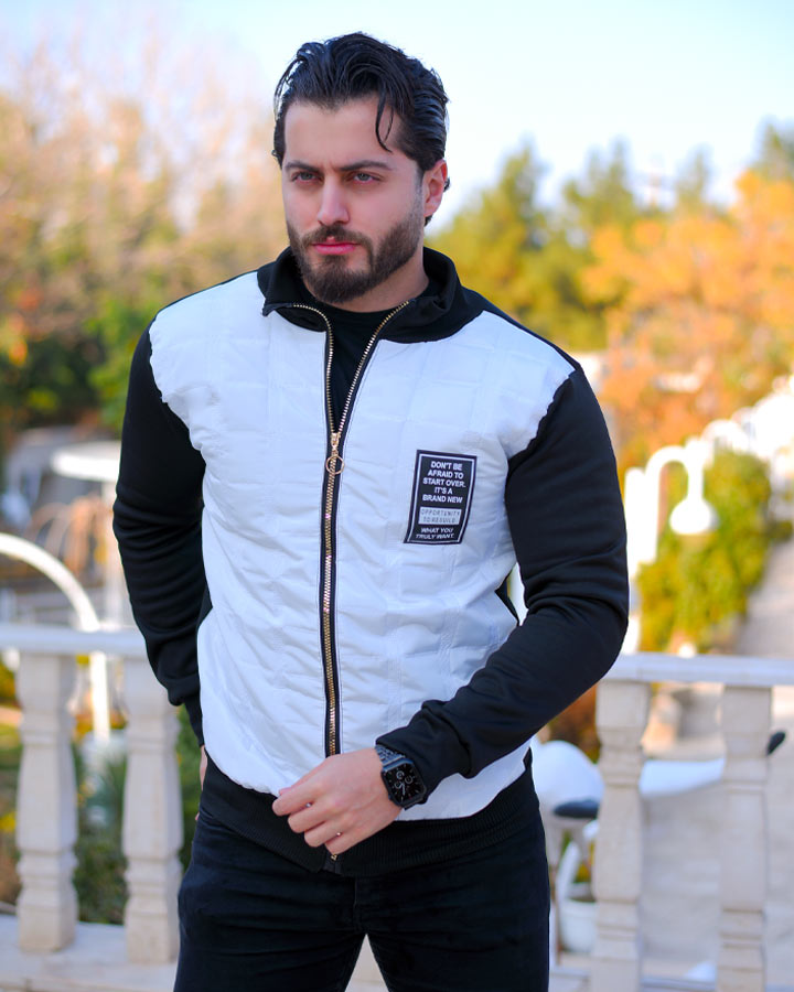 کاپشن مردانه Bako سفید