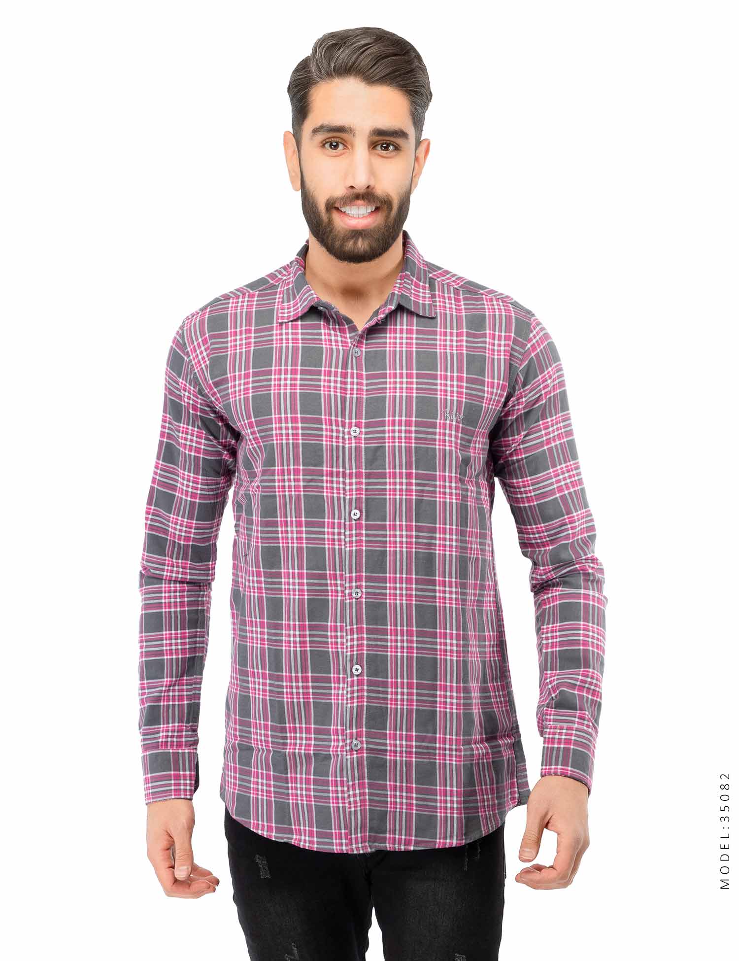 پیراهن چهارخانه مردانه Lima مدل 35297