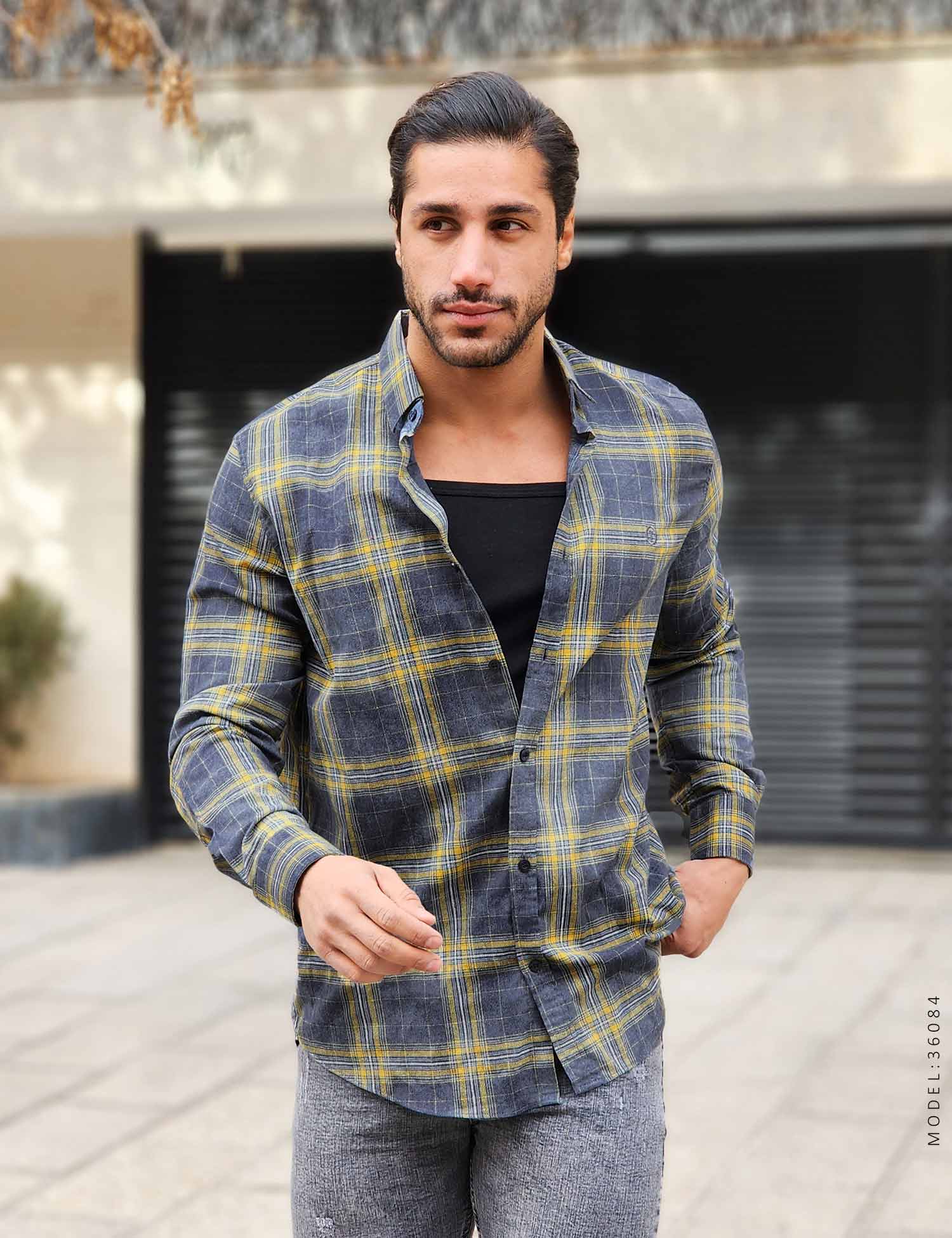 پیراهن چهارخانه مردانه Arat مدل 36084