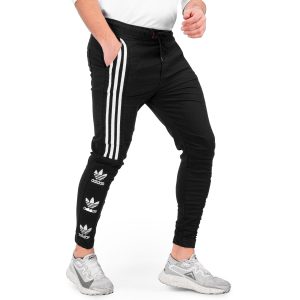 شلوار اسلش مردانه اسپرت مشکی Adidas مدل 41640