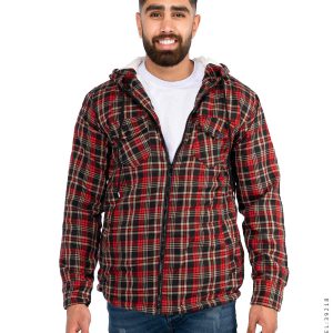 کاپشن مردانه چهارخانه Kiyan مدل 39218