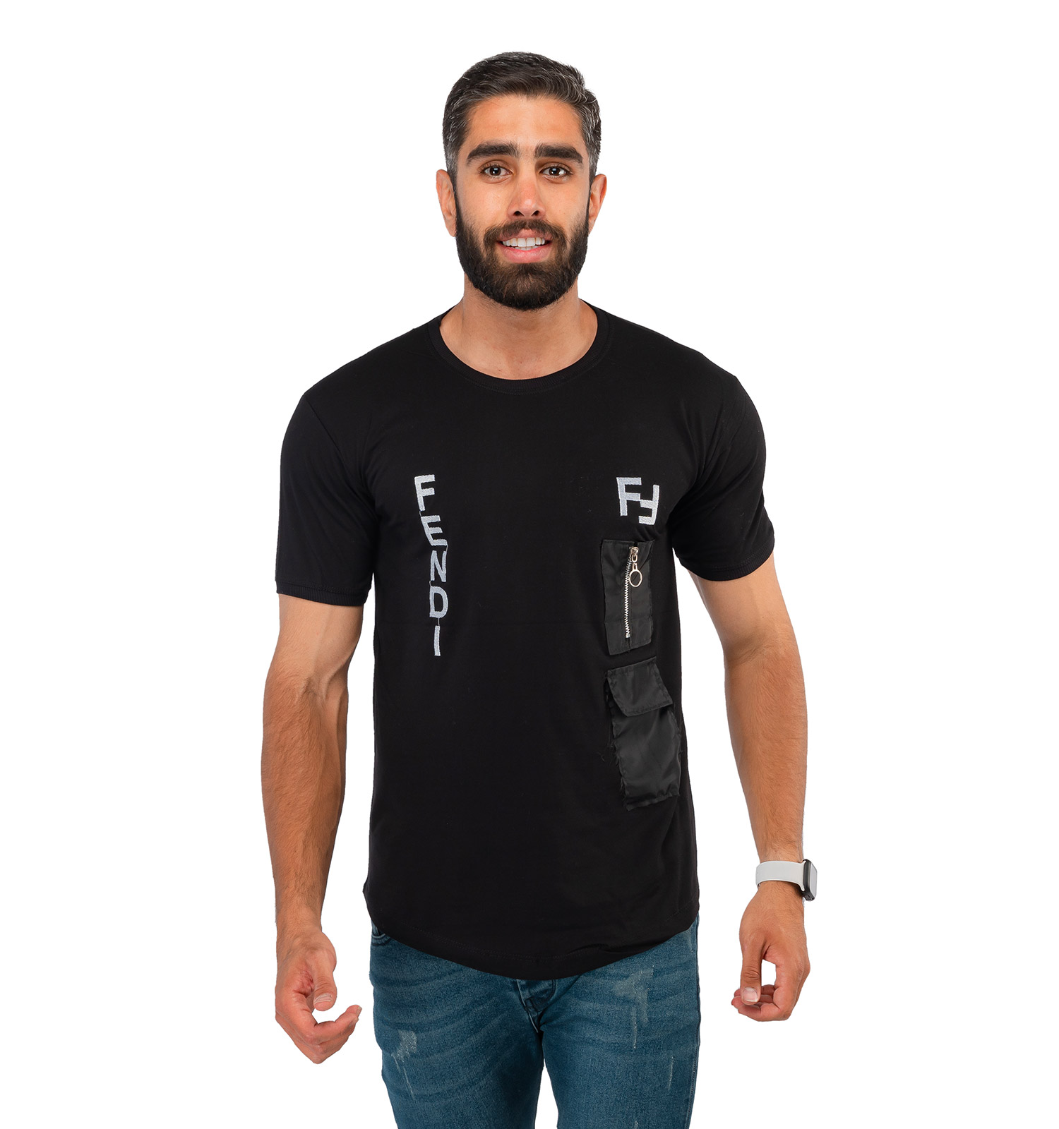 تیشرت مردانه یقه گرد Alma مدل 38204