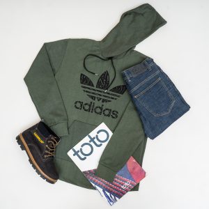 هودی Adidas مردانه یشمی مدل Qs