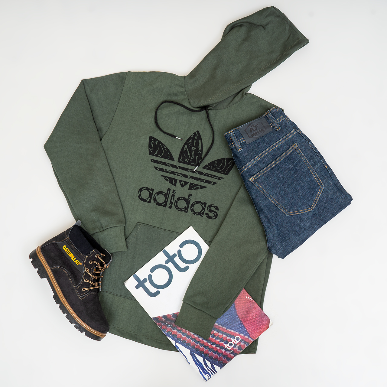 هودی Adidas مردانه یشمی مدل Qs