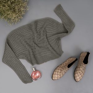 نیم تنه زنانه خاکستری مدل Bita