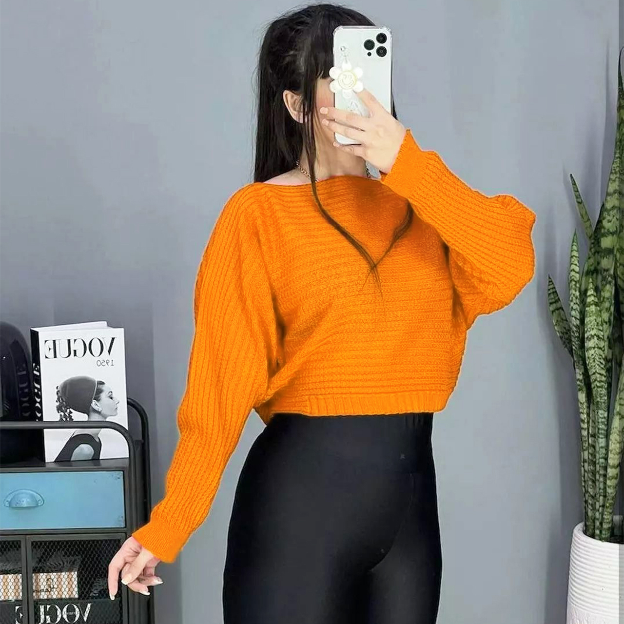 نیم تنه زنانه نارنجی مدل Bita