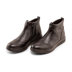 کفش نیم بوت چرم مصنوعی مردانه زیپ دار مدل 45407