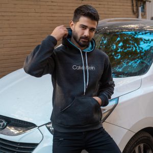 هودی مردانه ذعالی Calvin Klein مدل DATAM
