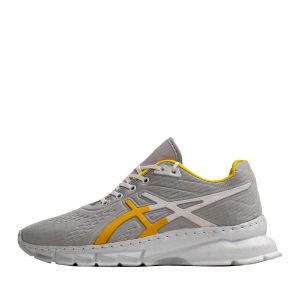 کفش ورزشی T Asics مردانه طوسی زرد مدل Nardin