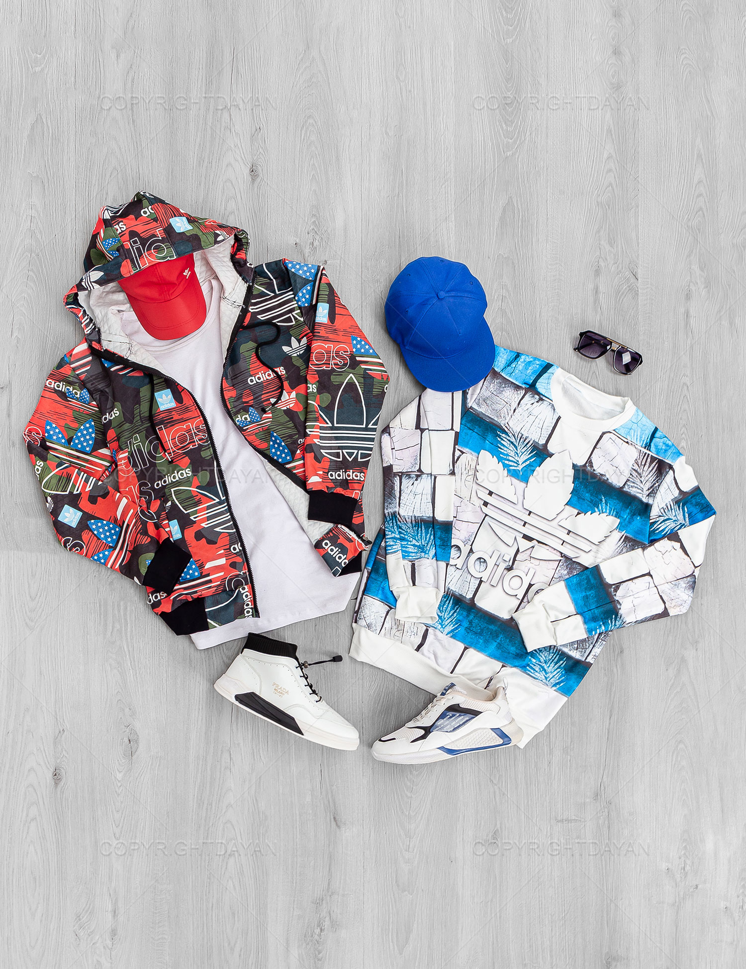 ست بلوز سویشرت مردانه Adidas مدل 18290
