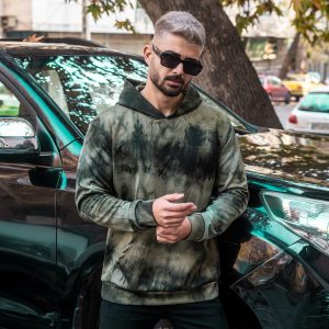 هودی مردانه سبز مدل Barisan