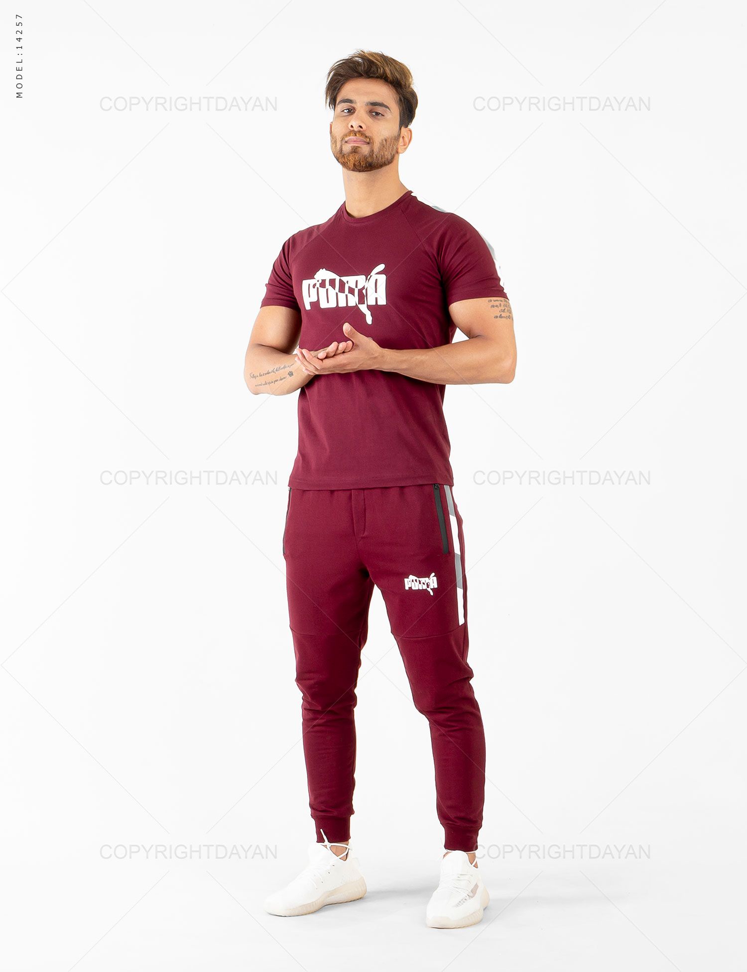 ست تیشرت شلوار مردانه Puma مدل 14257