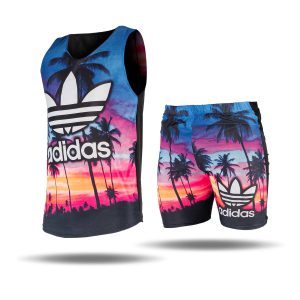 ست رکابی شلوارک مردانه Adidas مدل 35452