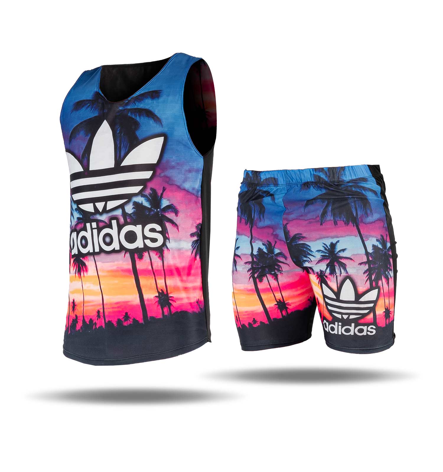ست رکابی شلوارک مردانه Adidas مدل 35452