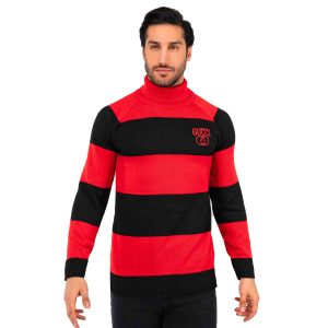 بافت مردانه یقه اسکی فری سایز راه راه GUCCI مدل 40273