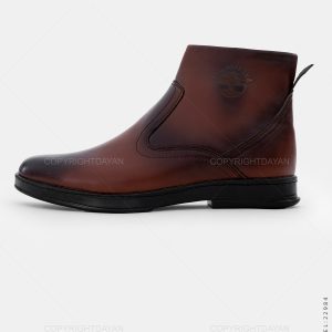 نیم بوت چرم مصنوعی مردانه قهوه ای Timberland زیپ دار مدل 22984