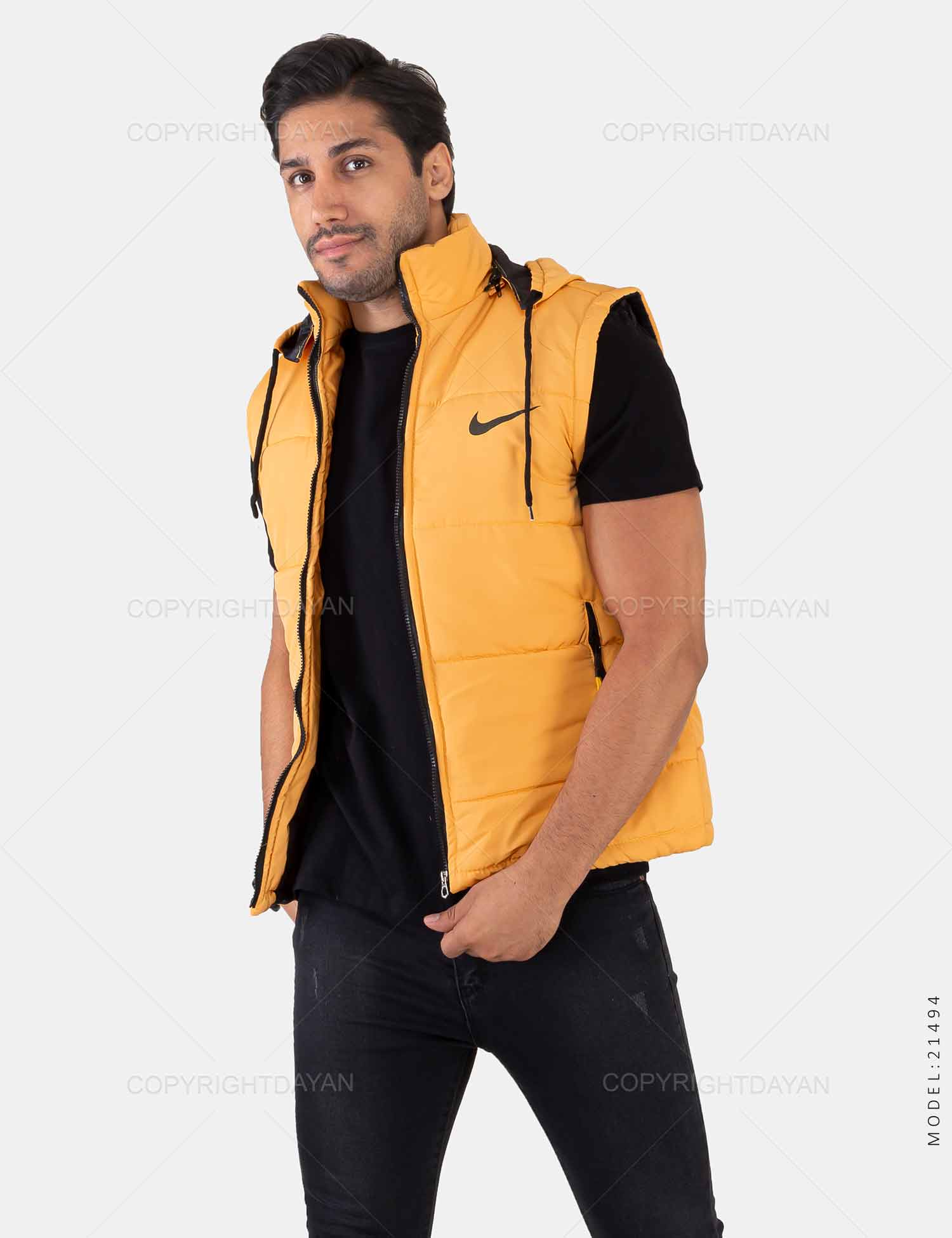 کاپشن آستین حلقه ای مردانه Nike مدل 21494