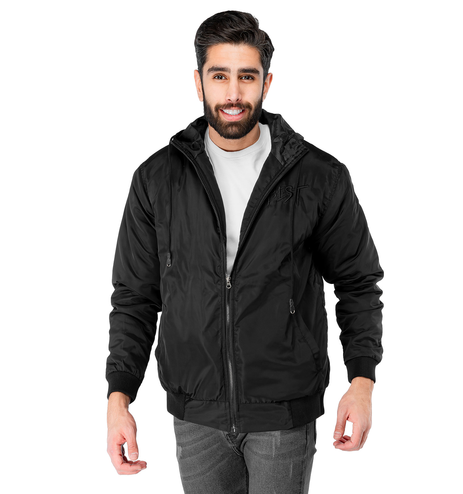 کاپشن بادگیر کلاهدار Batis مدل 36460