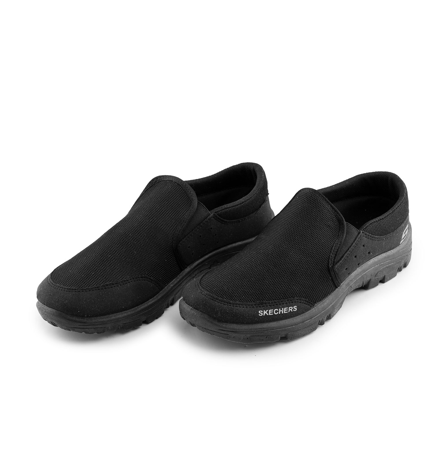 کفش اسپرت Skechers مردانه مشکی پیاده روی بدون بند مدل 44693