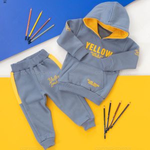 ست سویشرت شلوار بچگانه Yellow مدل 17186