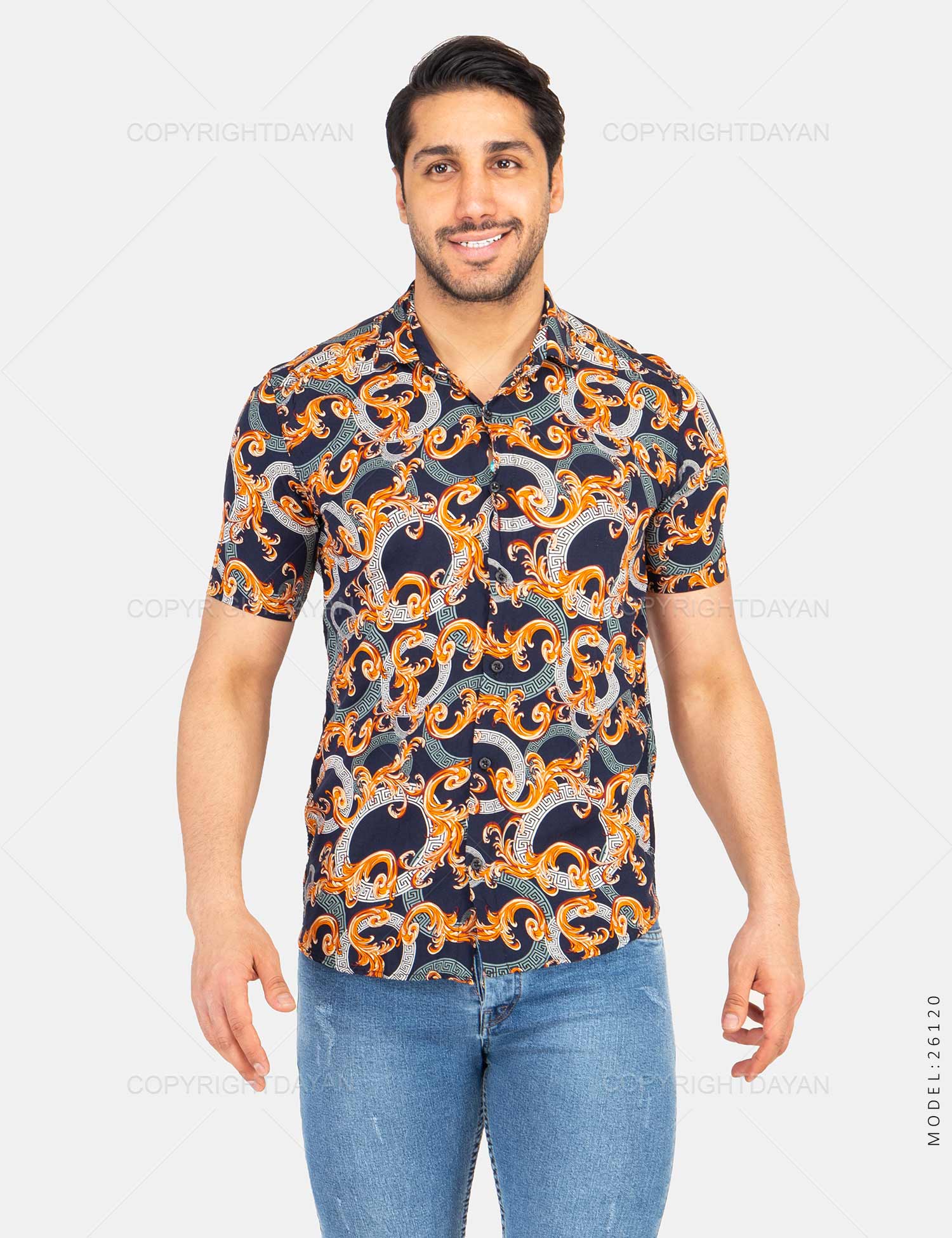 پیراهن مردانه Versace مدل 26120
