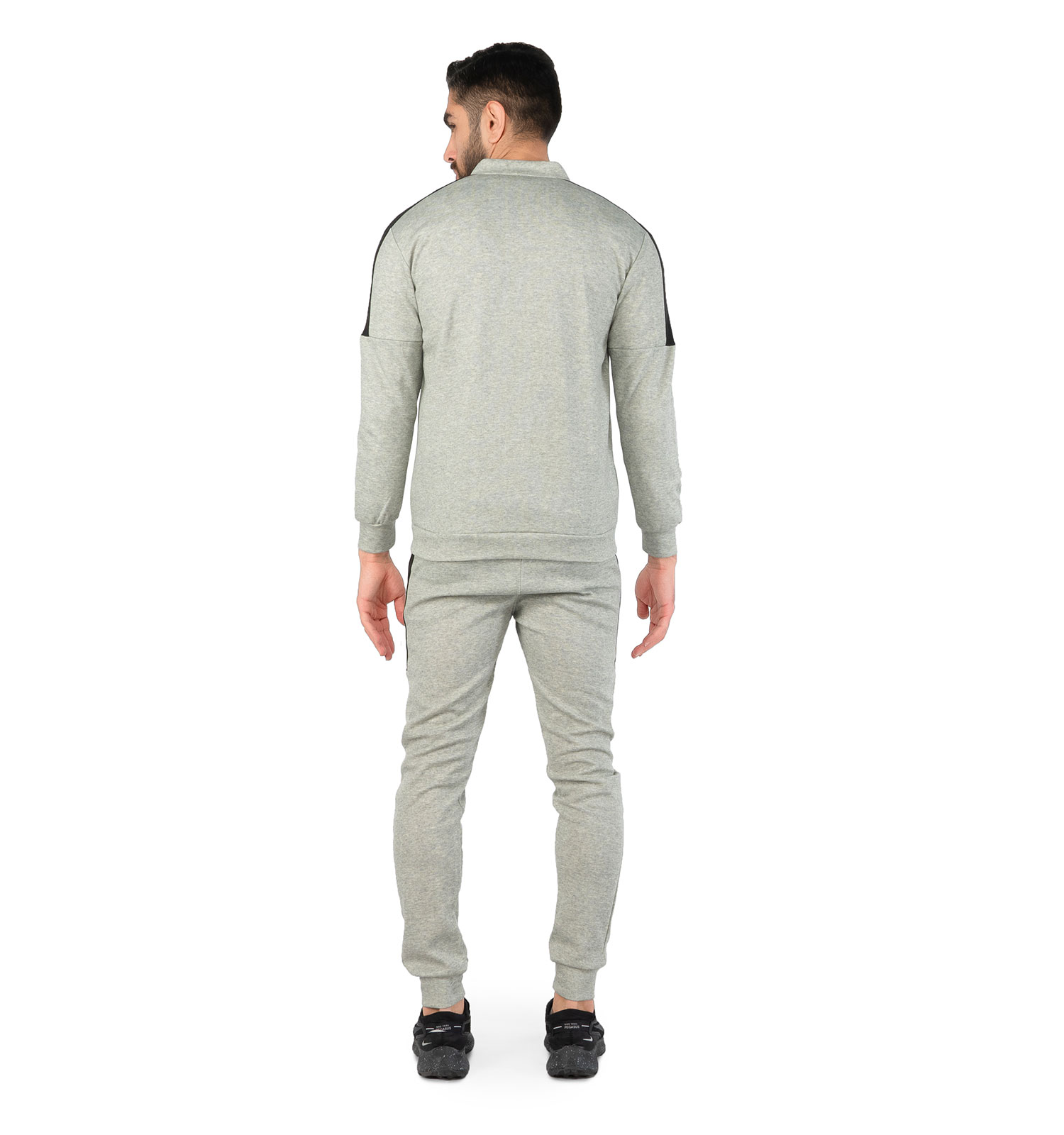 ست سویشرت شلوار مردانه آستین بلند Polo ساده یقه ایستاده مدل 44390