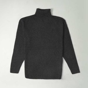 تونیک بافت زنانه آستین بلند یقه اسکی فری سایز مدل 45671