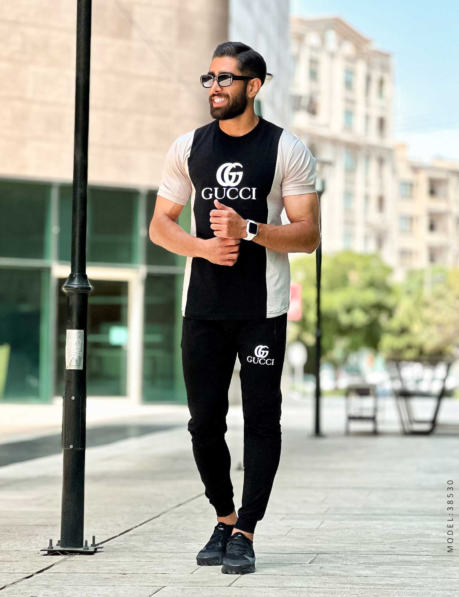 ست تیشرت شلوار مردانه Gucci مدل 38530