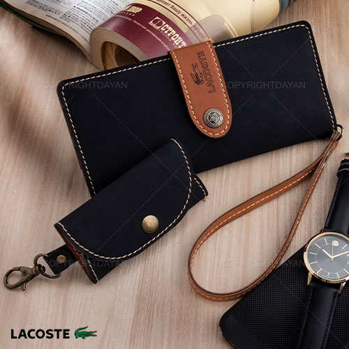 ست چرم Lacoste مدل N 9308 (مشکی)