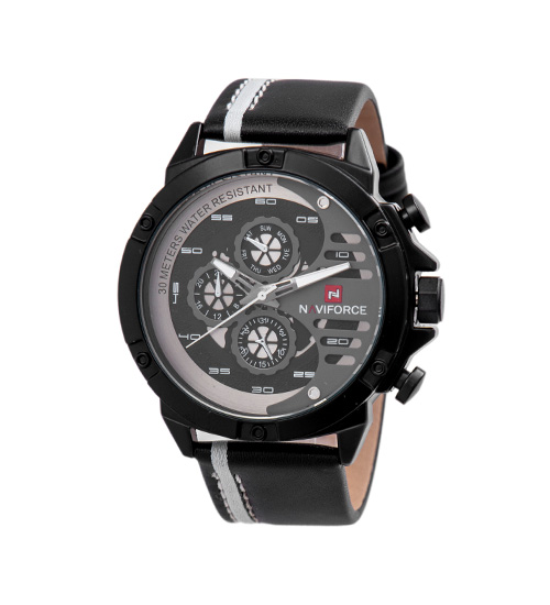ساعت مچی چرم مردانه NAVIFORCE مدل 42114