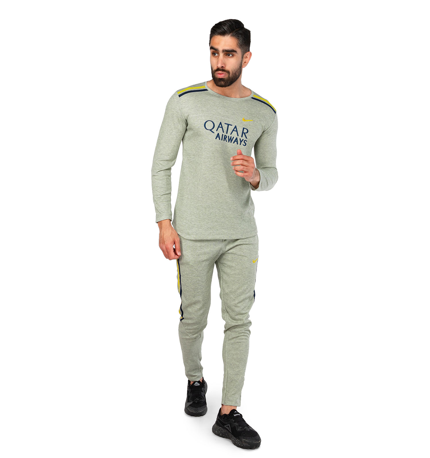 ست مردانه بلوز شلوار آستین بلند Nike ساده یقه گرد مدل 44654