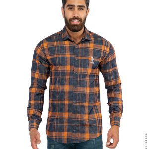 پیراهن مردانه چهارخانه Polo مدل 38996