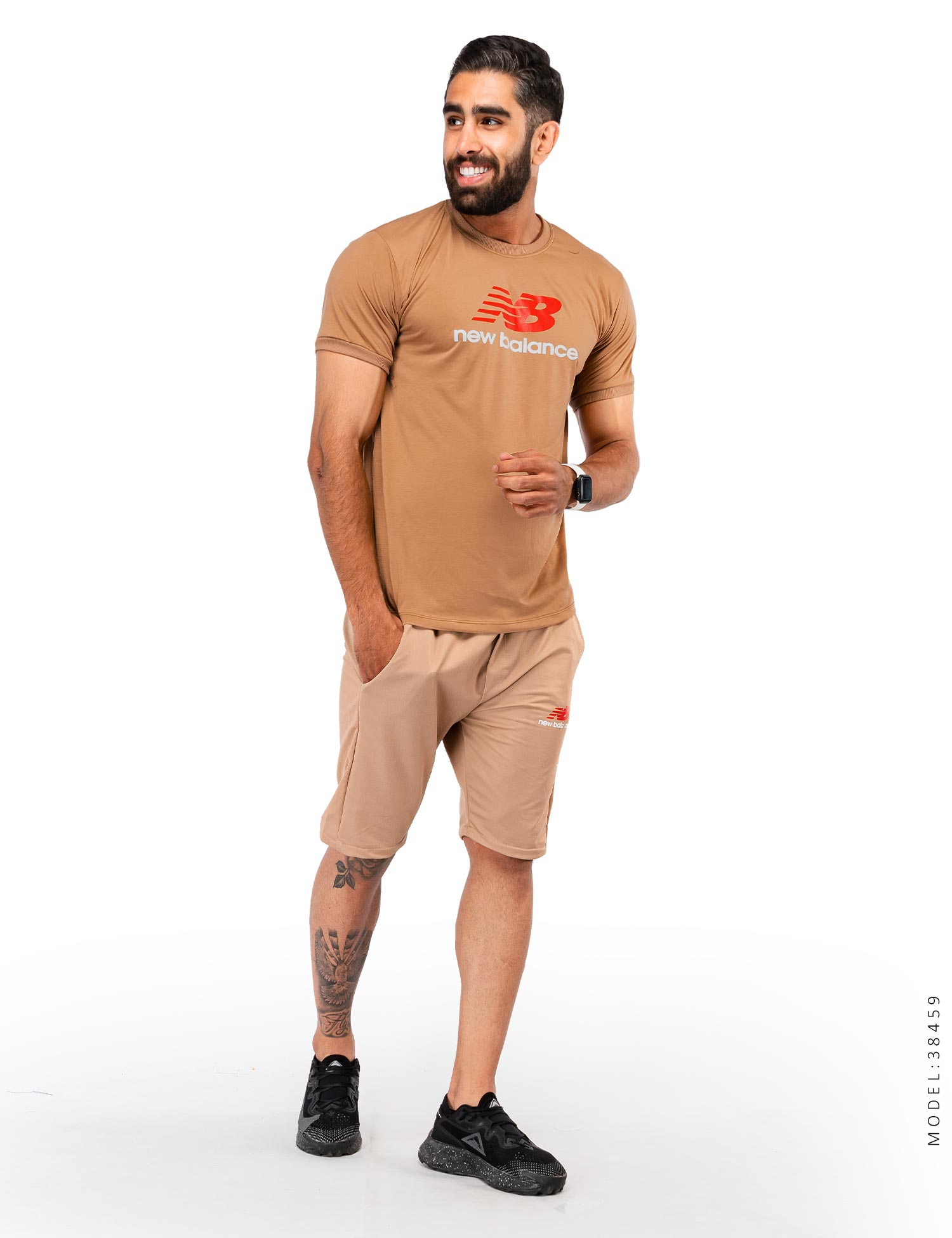 ست تیشرت شلوارک مردانه New Balance مدل 38459