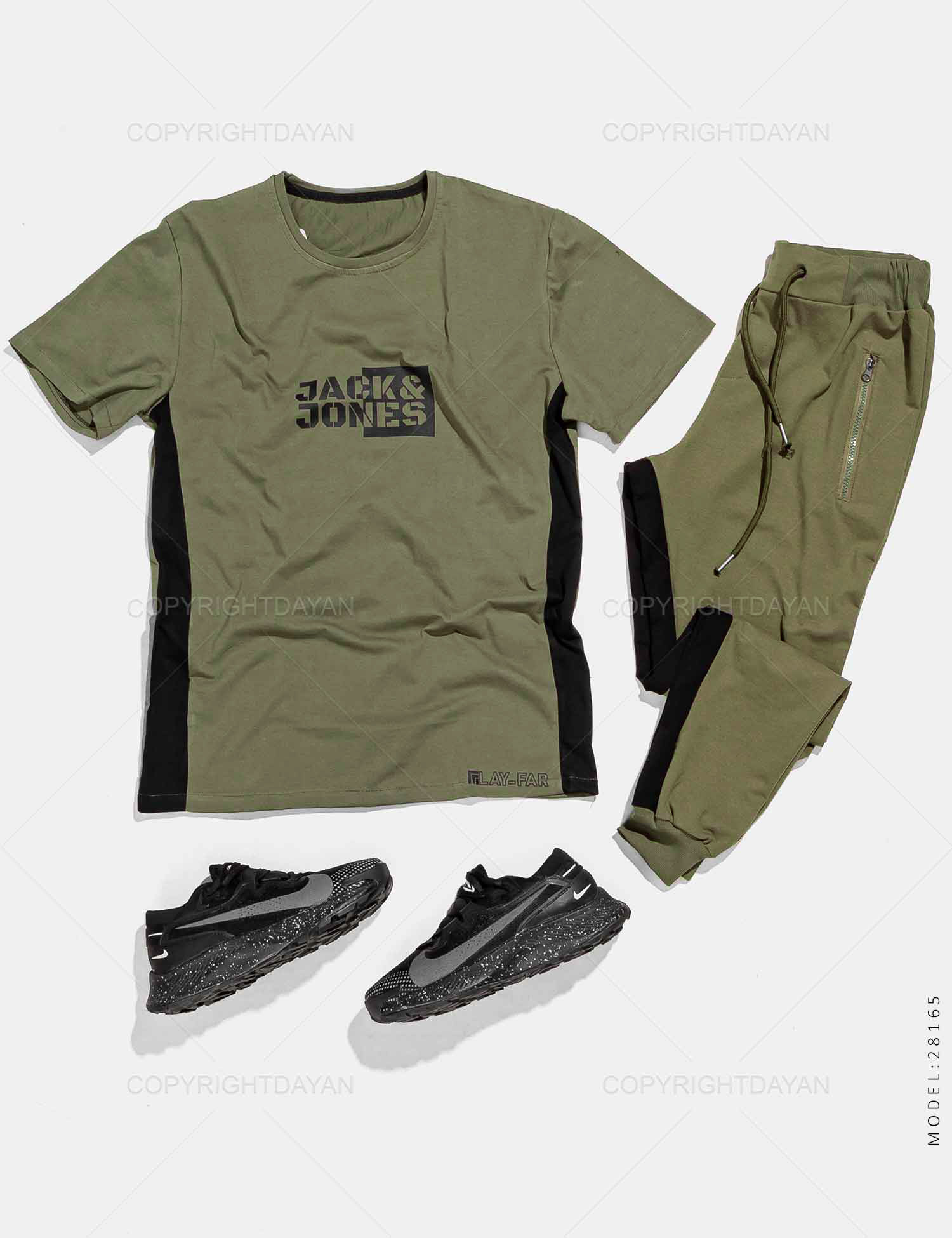 ست تیشرت شلوار مردانه Jack & Jones مدل 28165