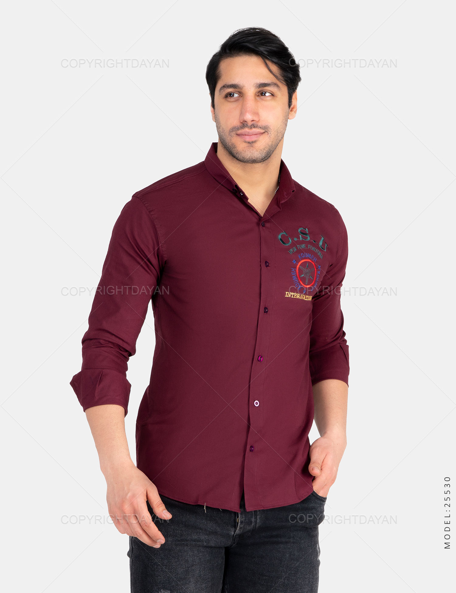 پیراهن مردانه Carlo مدل 25530