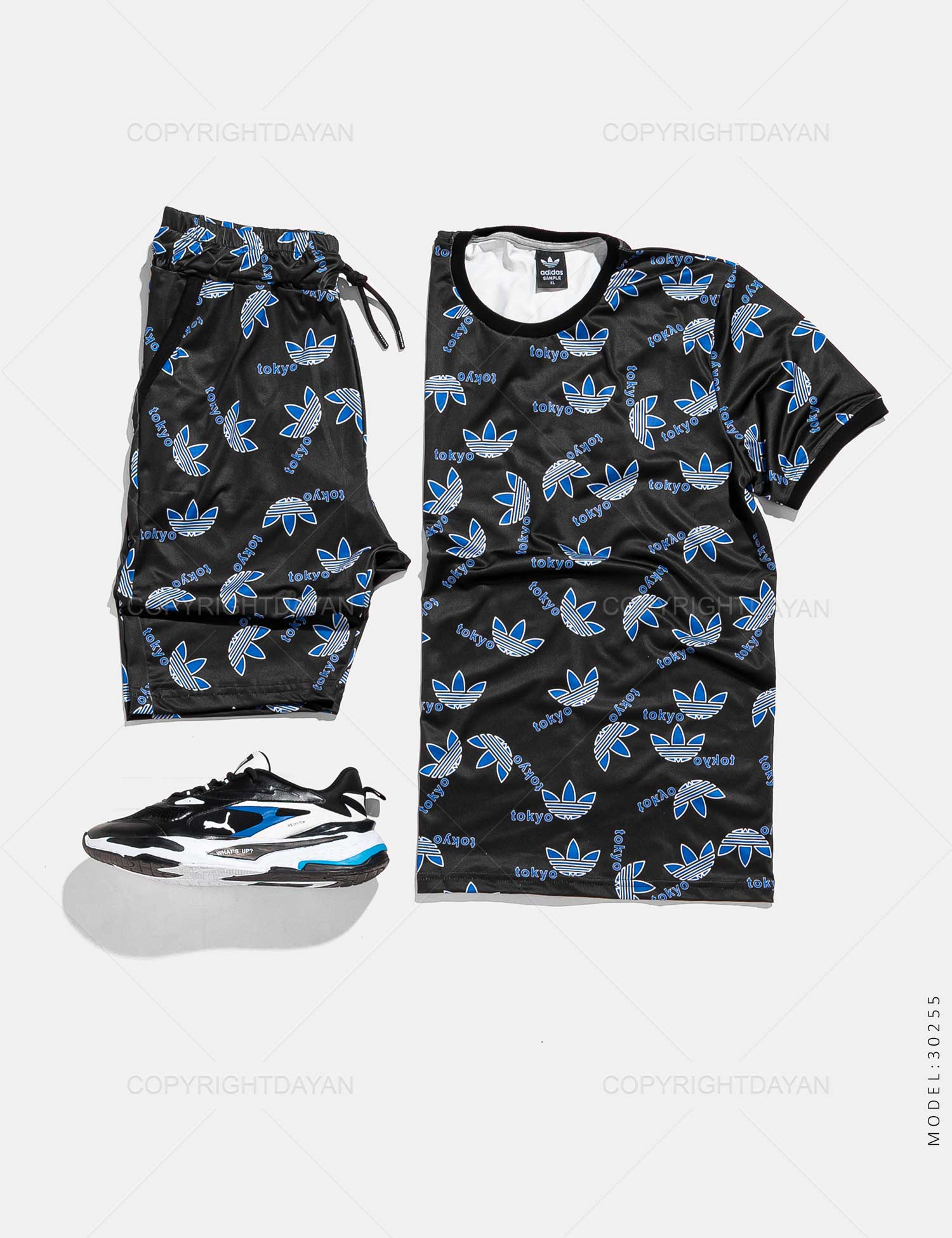 ست تیشرت شلوارک مردانه Adidas مدل 30255