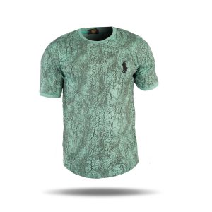 تیشرت مردانه طرحدار یقه گرد Polo مدل 38053