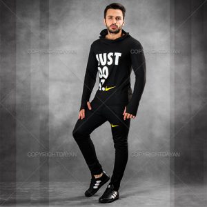 ست سویشرت شلوار Just Do It کفش Samba (مشکی)