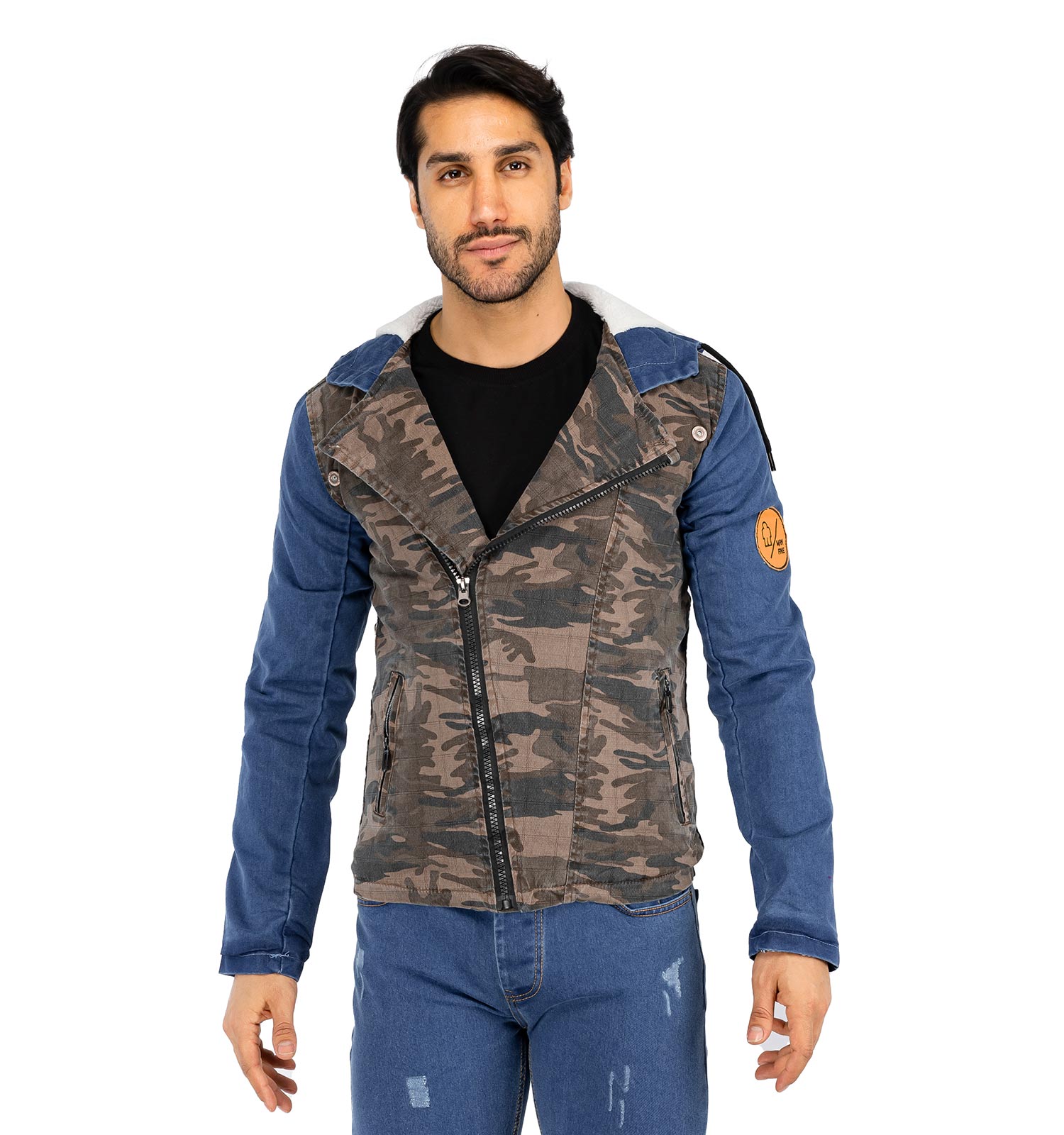 کاپشن کتان مردانه چریکی Stark مدل 40645