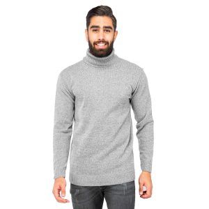 بافت مردانه یقه اسکی ساده Lima مدل 39993