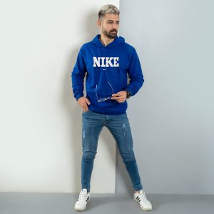 هودی نایک آبی سفید مردانه مدل Rator