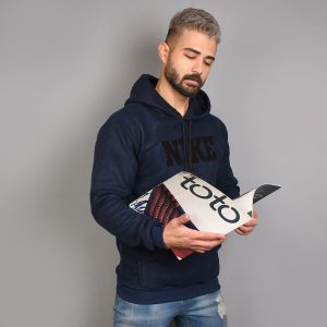 هودی نایک مشکی سرمه ای مردانه مدل Rator