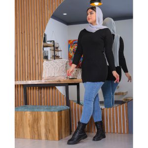 بافت مشکی زنانه ساده مدل Paria