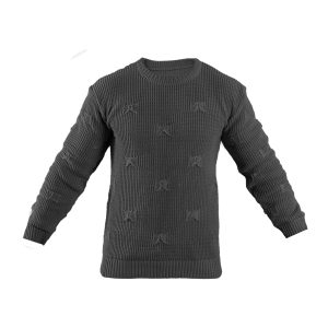 پلیور زاپ دار دودی مردانه مدل Deta