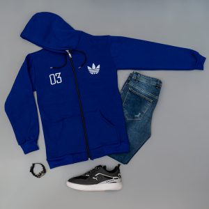 سویشرت مردانه آبی مدل Adidas 03