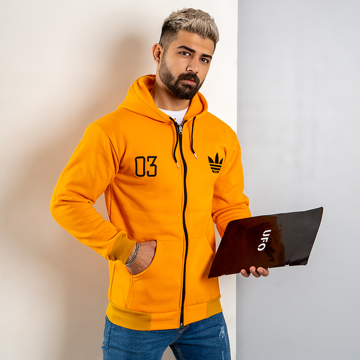 سویشرت مردانه خردلی مدل Adidas 03