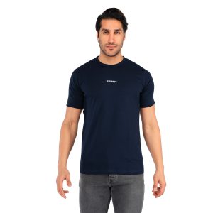 تیشرت Esprit یقه گرد مردانه سرمه ای ساده مدل 42214